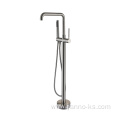 Floor Mount Stainless Steel Bathroom Tub Faucet